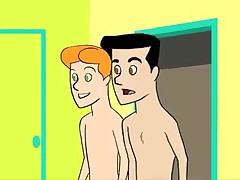 Homo Toon - Twink receives Hunky Coach Pt Two