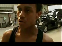 Black twink screwed by hot bigcock arabs in a garage